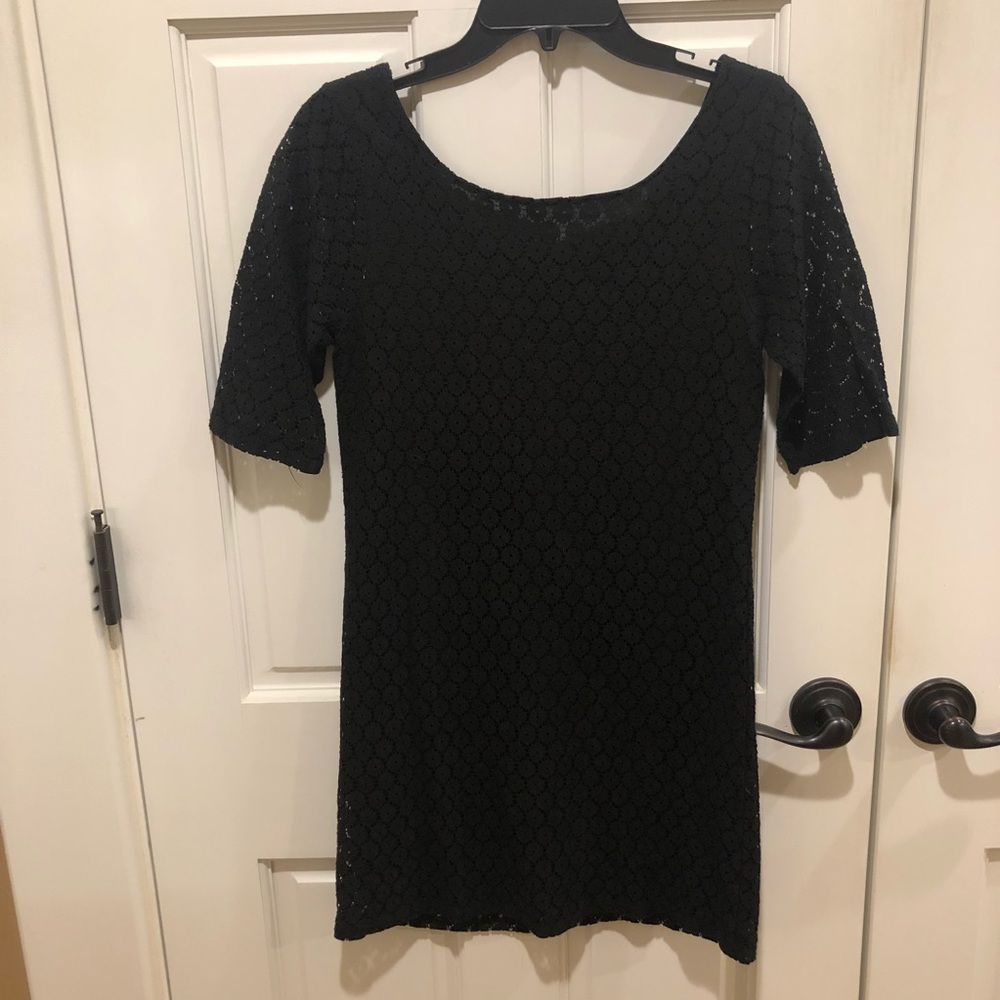 Everly black lace small dress.